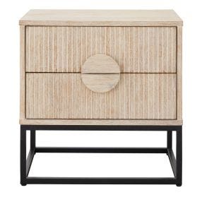 Havasa Bedside Table - 2 Drawer color Natural