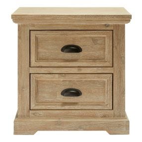 Maine Bedside Table - 2 Drawer 