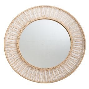 Nisa Rattan Mirror - 90cm color Natural
