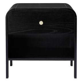 Soho Bedside Table Black - 1 Drawer color Black