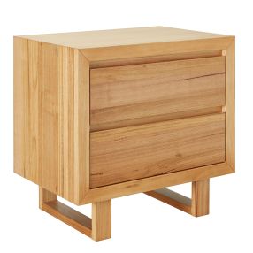 Clemence Bedside Table - 2 Drawer color Natural