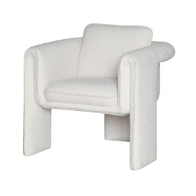 Floria Boucle Ivory Armchair color Ivory