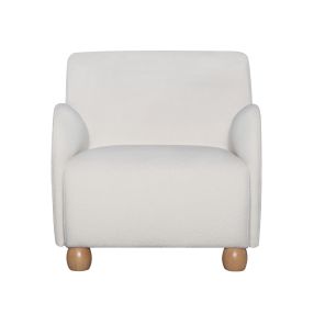 Alto Boucle Ivory Accent Chair color Ivory