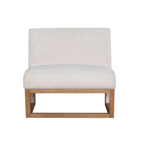 Vos Boucle Ivory Accent Chair color Ivory