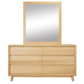 Morgan Dresser With Mirror Oak color Natural