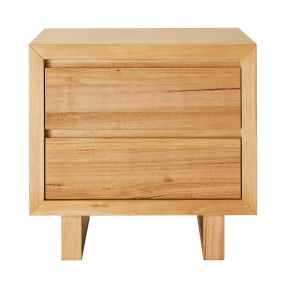 Clemence Bedside Table - 2 Drawer color Natural