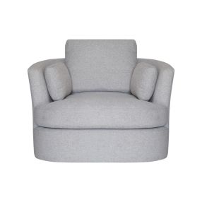 Lax California Ash Grey Swivel Chair color Ash Grey