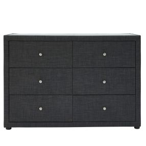 Metro Dresser Charcoal - 6 Drawer color Charcoal