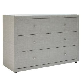 Metro Dresser Light Grey - 6 Drawer color Light Grey