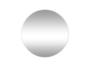 Minim Round Wall Mirror White - 90cm color White