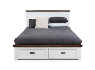 Aspen Storage Bed Frame Two Tone color Two Tone