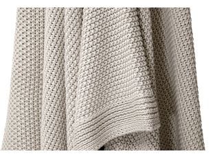 Cotswold Knitted Throw Pebble - 170cm x 130cm color Pebble