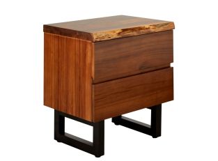 Croft Australian Blackwood Bedside Table - 2 Drawer color Blackwood