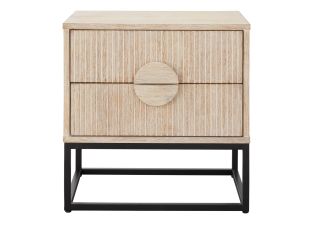 Havasa Bedside Table - 2 Drawer color Natural