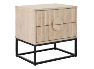 Havasa Bedside Table - 2 Drawer color Natural