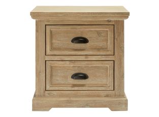 Maine Bedside Table - 2 Drawer 