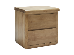 Calypso Bedside Table Nutmeg -  2 Drawer color Nutmeg