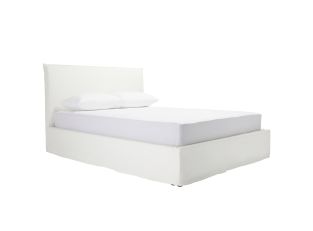 Noosa Lift Storage Bed Frame White color White