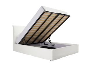Noosa Lift Storage Bed Frame Pure White color Pure White