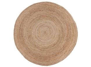Braided Round Jute Rug - Natural color Natural