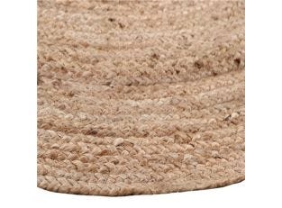 Braided Round Jute Rug - Natural color Natural