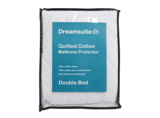 Dreamsuite Cotton Quilted Mattress Protector color White