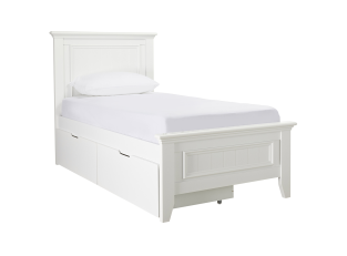 Mandalay Under Bed Drawer White (Set of 2) color White