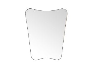 Bastille Wall Mirror Antique Gold - 80cm x 100cm color Antique Gold