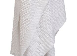 Cotswold Knitted Throw White - 170cm x 130cm color White