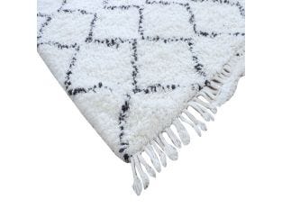 Meddur Wool Rug - Ivory color Ivory