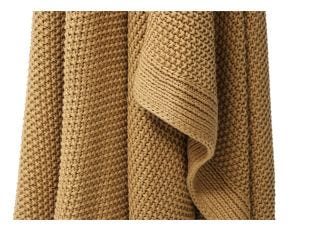 Cotswold Knitted Throw Saffron - 170cm x 130cm color Saffron