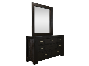 Bargara Dresser With Mirror color Black