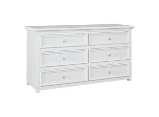 Mandalay Dresser White - 6 Drawer color White