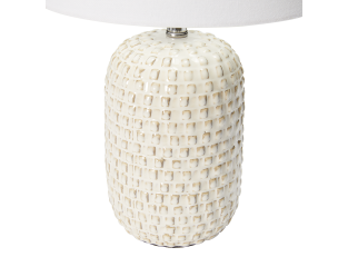 Archer Table Lamp White color White