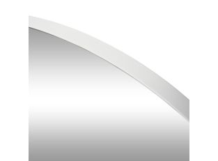 Minim Round Wall Mirror White - 90cm color White