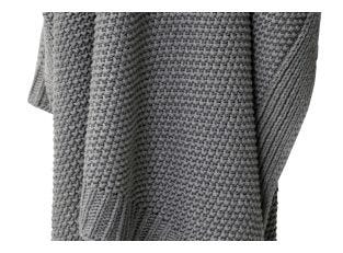 Cotswold Knitted Throw Grey - 170cm x 130cm color Grey