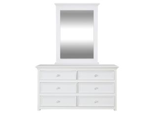 Mandalay Dresser With Mirror White color White
