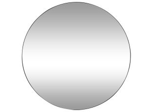 Minim Round Wall Mirror Black - 120cm color Black