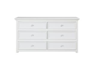 Mandalay Dresser White - 6 Drawer color White