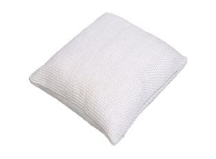 Cotswold Knitted Cushion White - 50cm x 50cm color White