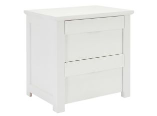 Kimberley Bedside Table White - 2 Drawer color White