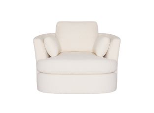 Lax Swivel Chair Boucle Ivory color Boucle Ivory