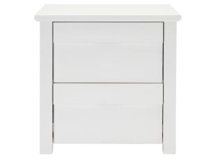 Kimberley Bedside Table White - 2 Drawer color White