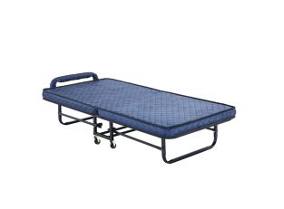 Fold Up Bed - Black Convex Edge Single color Black