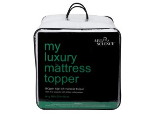 A&S Luxury High Loft Mattress Topper color White