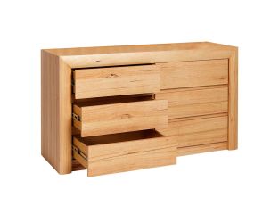 Bellambi Natural Messmate Dresser - 6 Drawer color Natural