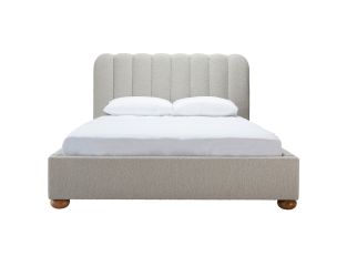 Maeve Boucle Bed Frame Pumice color Pumice