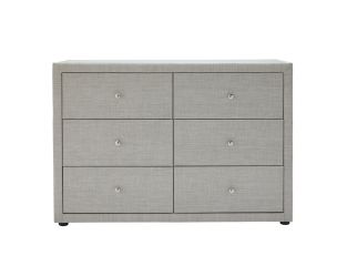 Metro Dresser Light Grey - 6 Drawer color Light Grey