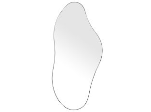 Guell Wall Mirror Black - 45cm x 98cm color Black