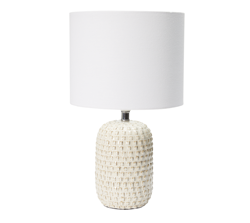 White clearance textured lamp